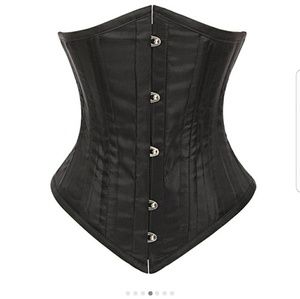 Steel boned waist training shaper corset